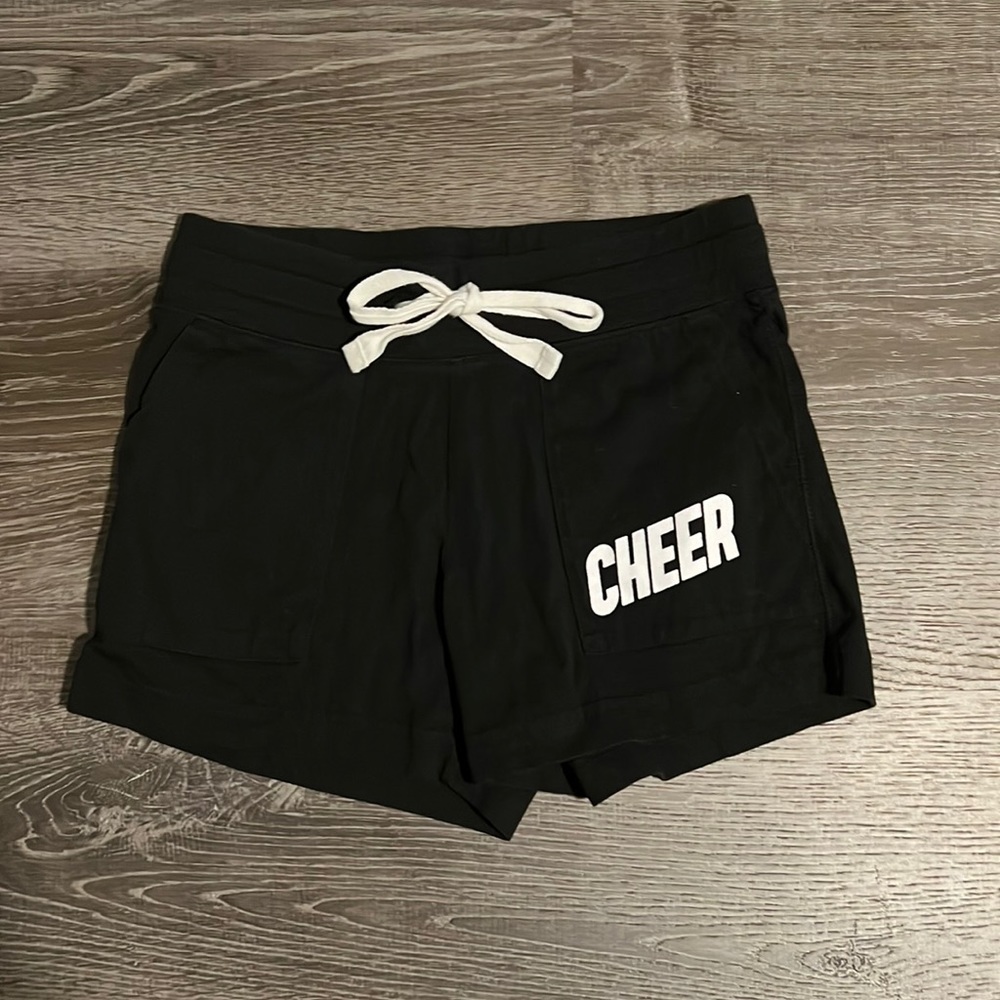 Black cheerleading shorts